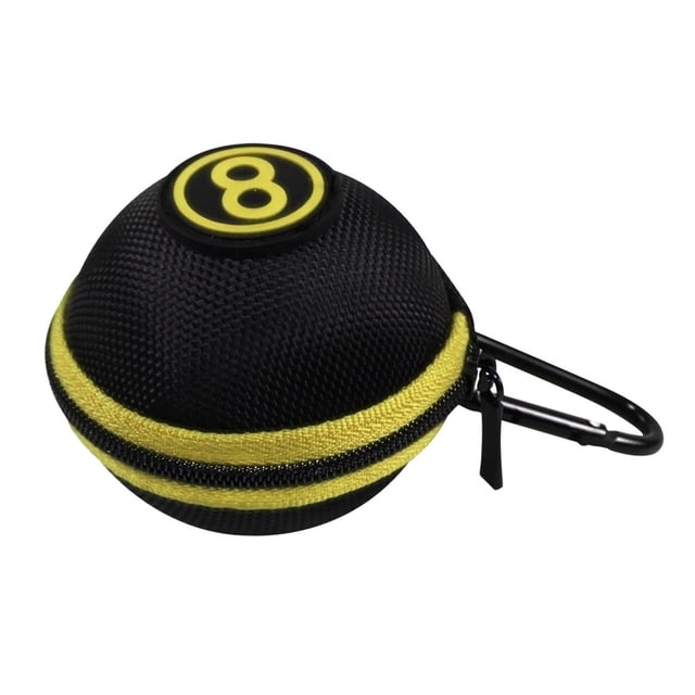 Estuche para bolas de billar con Clip, accesorio ligero, bolsa de almacenamiento para bolas de billar Amarillo