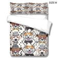 thumbnail image 2 of Juego de edredón Fundas nórdicas con temática de perro Fundas de almohada Dormitorio Dibujos animados Imprimir Juegos de cama para Primavera Verano Otoño Invierno M LYSHDW2109250004 3 piezas sidaley HA012372-04, 2 of 6