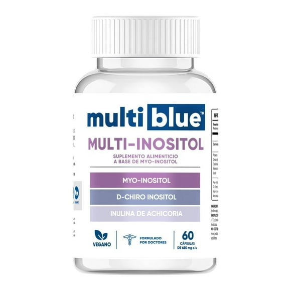 Multivitaminico Multiblue Inositol Frasco con 60 capsulas de 650 mg c/u