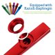 thumbnail image 2 of BRIGHTFUFU 6 uds Kazoo Instruments Metal Kazoo niños instrumentos musicales para niños adultos, 2 of 7