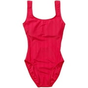 Women's Plus Solid Rib Tank Swimsuit