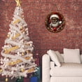 thumbnail image 4 of 20cm x 20cm*1cm Charming Black Santa Wreath Sign - Rustic Wooden Wall Decor with Humorous & Festive Design for Home, CafShatterproof Christmas Tree Decorations Ornaments Bulk, 4 of 6