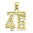 thumbnail image 1 of 10k Solid Gold Number Fourty Seven Necklace with 18" Rolo Chain, #47 Gold Charm Pendant Jewelry for Athletes, Sports Gifts for Him and Her, 1 of 5