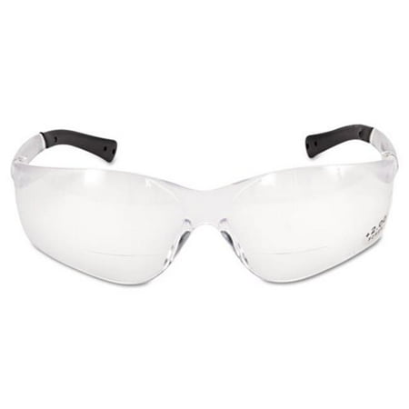 Crews BKH20 BearKat Magnifier Safety Glasses, Clear Frame, Clear Lens