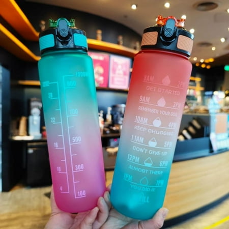 

32Oz/1L/100ml Motivational Large Capacity Water Bottle Water Jug Drinking Water Bottle with Time Maker
