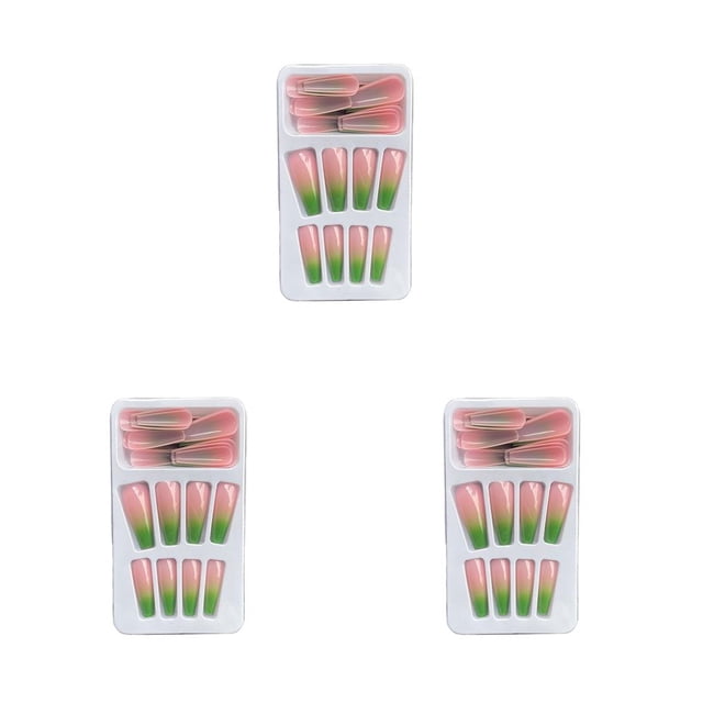 Vogacara 1 Juego de prensa de punta francesa en las uñas, uñas artificiales con degradado, cubierta completa desmontable, regalos de bailarina para Type1 NO1 Vogacara CBP262421