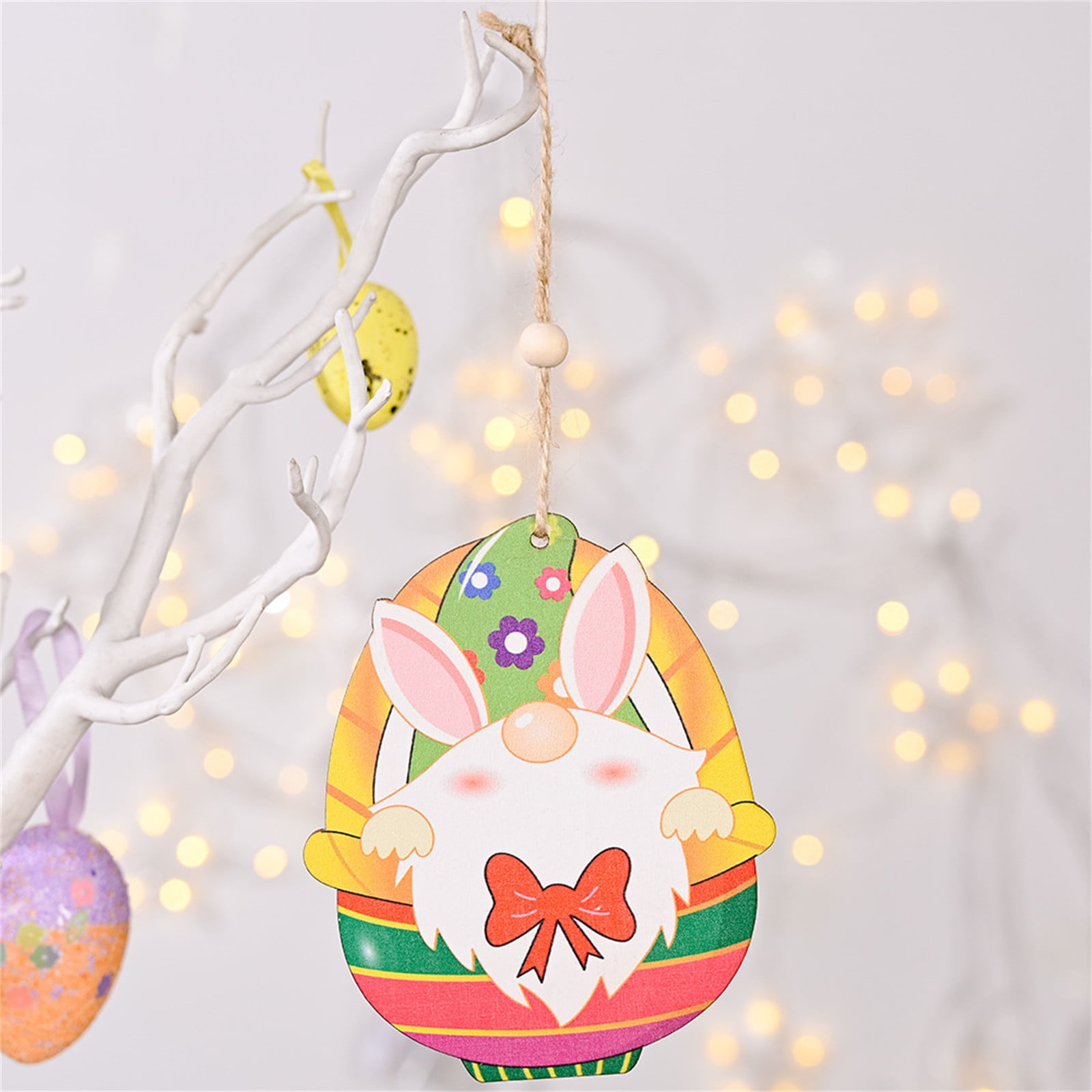 Easter Trailer Honeycomb Paper Bunny Banner Ornament Party Decoration Pendant U