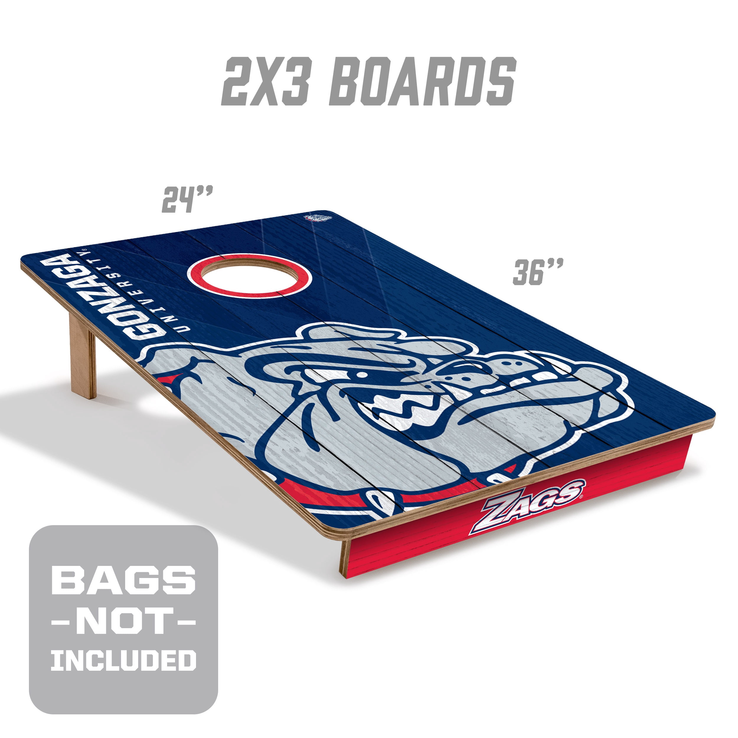 YouTheFan NCAA Gonzaga Bulldogs 2' x 3' Cornhole Game No Bags