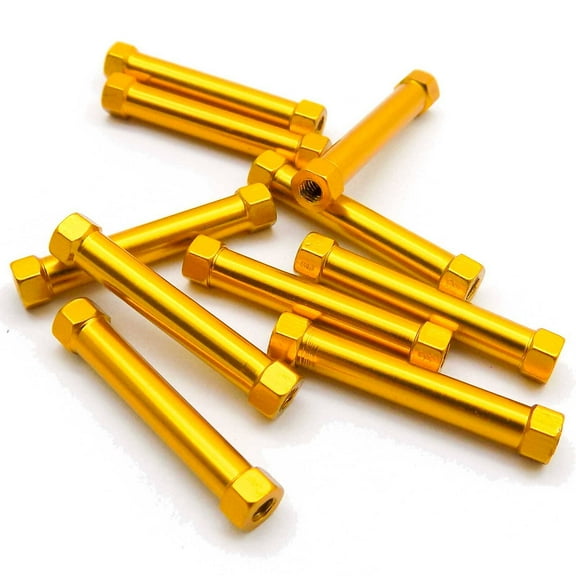 10pcs M3x29mm Aluminum Spacer Standoff (Gold)