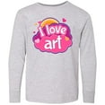 thumbnail image 3 of Inktastic Artist I Love Art Long Sleeve Youth T-Shirt, 3 of 5