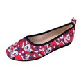 thumbnail image 5 of Mepaouo Womens Ballet Flats Shoes Xmas Santa Round Toe Slip on Casual Walking Loafer Shoes(Red,9), 5 of 6