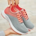 thumbnail image 5 of Gvdentm Womens Black Tennis Shoes Summer Plus Size Fashion Casual Mesh Breathable Shoes Women Orange,7.5, 5 of 7
