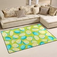 thumbnail image 2 of Coolnut Lightweight Carpet Mats, 31 x 20 inches Area Soft Rugs Floor Mat Doormat Decoration for Rooms Entrance Bright Turquoise Lemons, 2 of 6