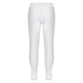 thumbnail image 2 of inlzdz Girls Elastic Waist Footless Yoga Legging Skinny Tights for Gymnastic Dancing Workout Skating White 14, 2 of 6