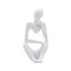 thumbnail image 1 of Escultura de pensador de resina, figura de escritorio, colección de gabinetes de oficina en casa, estatua Izquierda Blanca, 1 of 9