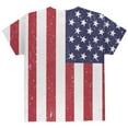 thumbnail image 2 of 4th of July American Flag Distressed All Over Youth T Shirt Multi YXL, 2 of 2