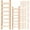 As Shown, variant on SHOWERORO Wooden Mini Ladders Beige 40Pcs 3.5X1.2X0.1In