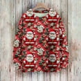 thumbnail image 3 of Women's Long Sleeve Christmas Pullover 3 D Christmas Printed Pullover Sweatshirt, 3 of 7