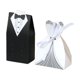 thumbnail image 1 of Caja de dulces para novia y novio, bolsas de dulces con cinta, decoración de boda, recuerdos, decoración de fiesta, 20/30 piezas, 1 of 5