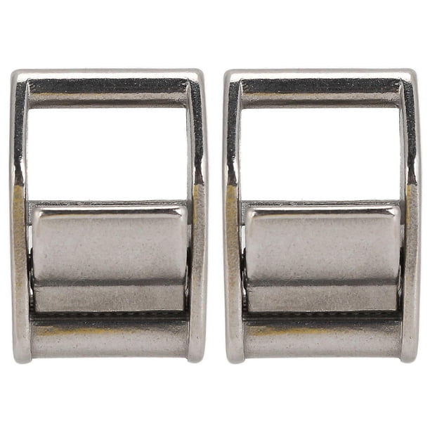 2Pcs Cam Flap Buckles 316 Stainless Steel Heavy Duty Press Tie Down Webbing Lashing Cargo 27mm