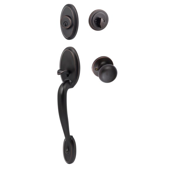 Sure-Loc An507-Du-Rd Aspen Sectional Single Cylinder Keyed Entry Handleset - Bronze