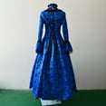 thumbnail image 4 of 2025 Femmes Automne Hiver Robe Médiévale Grande Taille Longue Robe Rétro à Imprimé Floral pour Femmes Robes de Bal Formelles, 4 of 6