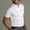 White, variant on Mens Polo Shirts Summer Fashion Solid Color Breathable High Spring Lapel Short Sleeved Holiday Wear