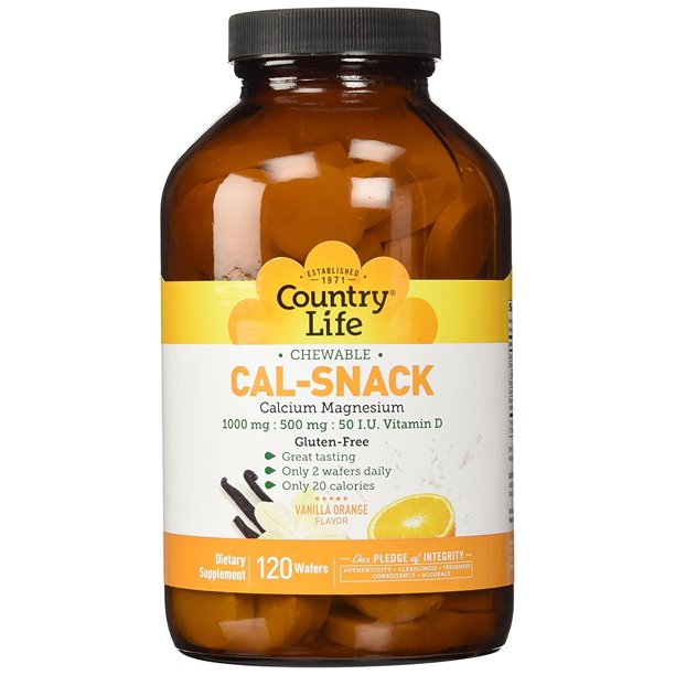 Country Life CalSnack Chewable Supplement Calcium, Magnesium