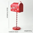 thumbnail image 3 of Noel Christmas Wrought Iron House Mailbox, Holiday Furniture and Garden Decoration for Festive Outdoor Decor,Red, 3 of 7