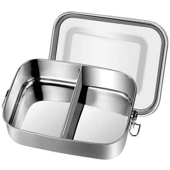 Lunch Box, 1200 Ml Lunch Box, Leak-Proof with Removable Divider