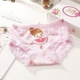 thumbnail image 6 of LYMAYTER Little Girls Panties Underwear Kids Cotton Breathable Four Corners Shorts for 2-12 T Toddler Printing Soft Triangle Boxer Briefs 4 PCS, 6 of 9