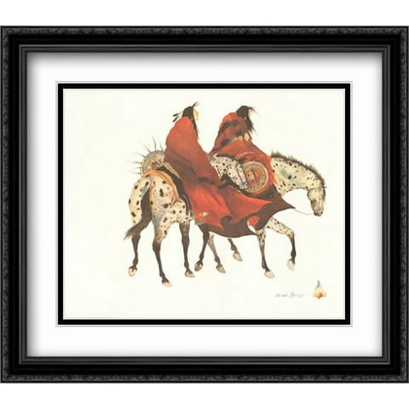 The Loss 2x Matted 34x28 Large Black Ornate Framed Art Print by Carol Grigg