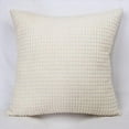 thumbnail image 1 of Funda de almohada cuadrada maciza perfecl 60x60 cm Blanco crema, 1 of 8