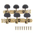 thumbnail image 4 of Teclas de afinación para guitarra clásica Yootones 3+3 afinadores dorado+negro, 4 of 5