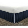 thumbnail image 5 of HNB Store Ruffled Bed Skirt Easy Fit 12" inch Drop | Microfiber Made | Short King | Navy Blue, 5 of 7