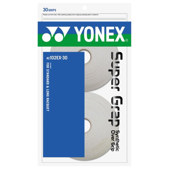 Yonex Super GRAP Pack de 30 Puños de Raqueta Rojo