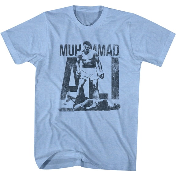American Classics Muhammad Ali Victory T-Shirt - Small - Light Blue Heather