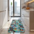 thumbnail image 4 of Bernese Mountain and Flower Kitchen Rug Mat,Kitchen Runner Rugs Non Skid Washable,Decorative Kitchen Floor Mats for Kitchen,Sink,Laundry,17"x47.2", 4 of 7