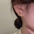 thumbnail image 3 of Claw Earrings for Women Zircon Stud Ear Cuffs Earrings Half Hoop Stud Earrings Four Claw Cuff Earrings for, 3 of 7