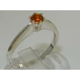 thumbnail image 2 of LBG British Made 925 Sterling Silver Natural Citrine Womens Engagement Ring - 33 size options - Size 9.5, 2 of 7