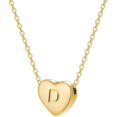 thumbnail image 1 of Delicado collar inicial con letras de la A a la Z 26 collar con colgante de corazón del alfabeto WD.WDQZL Hogar, 1 of 2