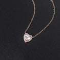 thumbnail image 4 of Heliisoer Ladies Love Diamond Eternal Crystal Gemstone Necklace, 4 of 8