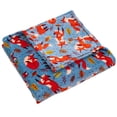 thumbnail image 2 of Harvest Plush Flannel Throws Pumpkins Ghosts Witches & Bats 50" x 70" Fox, 2 of 5