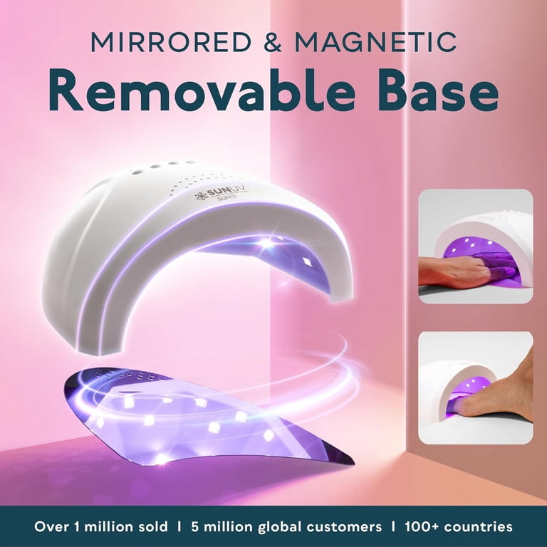 SUNUV SUNone LED UV Nail Lamp, Quick-Dry Gel Polish Dryer, 24W/48W