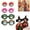 Mix 4pcs#001, variant on Crazy Eyes Glasses for Adults – Kinetic Blinking Winking Eyeball Glasses, Novelty Prank Gifts for Fun Occasions (4pcs)