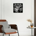 thumbnail image 3 of 14 Inch Wall Clock Battery Operated Silent Clock Decorative for Office, Kitchen, Outdoor, Living Room，Wolf Wild Animal Painting, 3 of 4