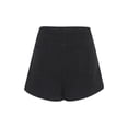 thumbnail image 4 of inhzoy Women's Casual High Waist Split Hem Skorts Denim Skort Shorts High Waisted Irregular Front Shorts Black L, 4 of 7