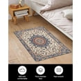thumbnail image 3 of Vintage Boho Plush Rug Non Slip Bathroom Mat, Soft Shaggy Bath Rugs Entryway Rug 20'' x 31.5'', Multi Traditional Oriental Tribal Western Throw Floor Carpet Mat for Bathroom Shower Kitchen, 3 of 8