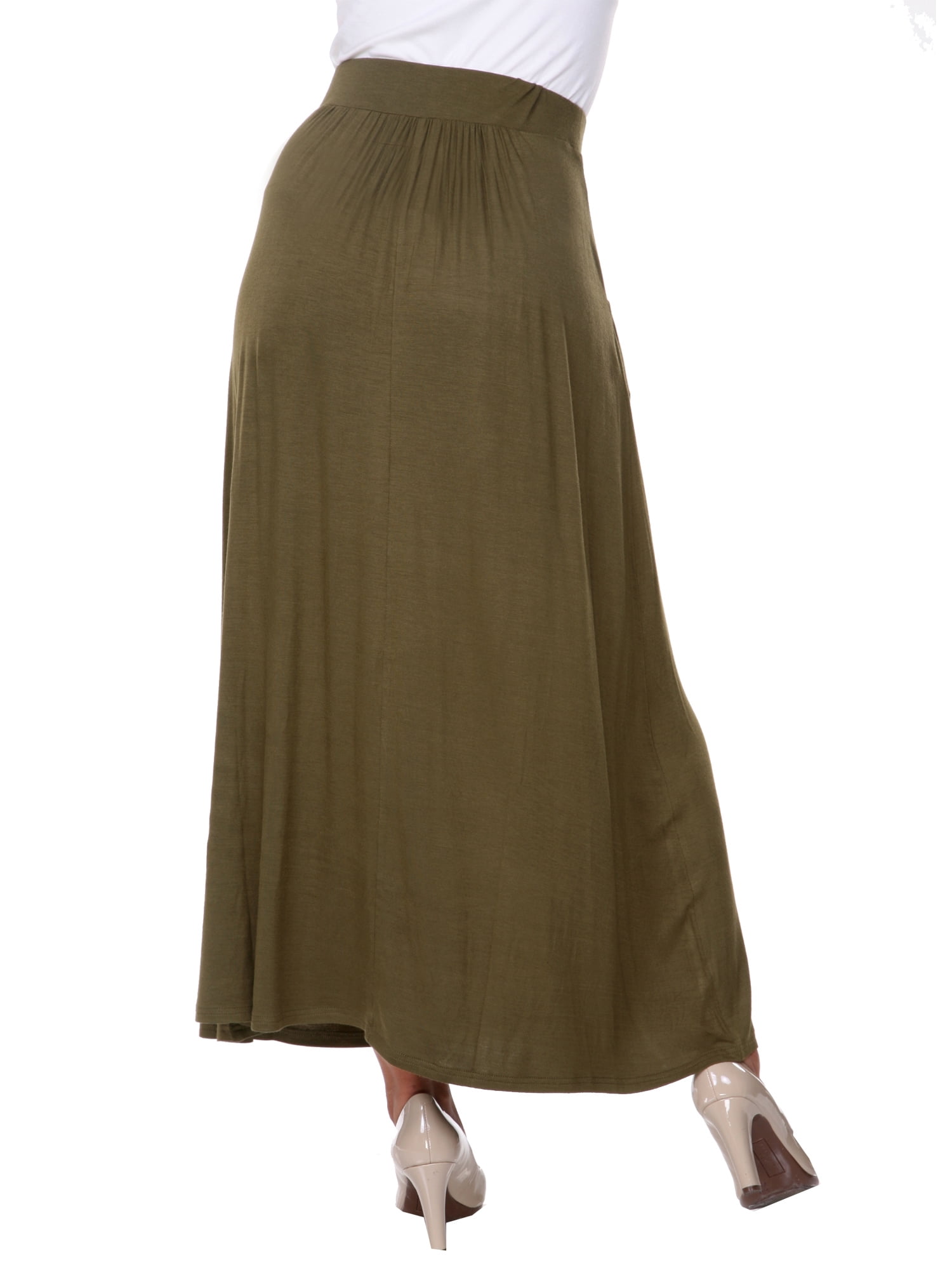 white mark maxi skirt