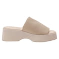 thumbnail image 5 of Womens Wedge SIides Sandals Platform Open Toe Slip On Elastic Band Wedges Shoes, 5 of 5